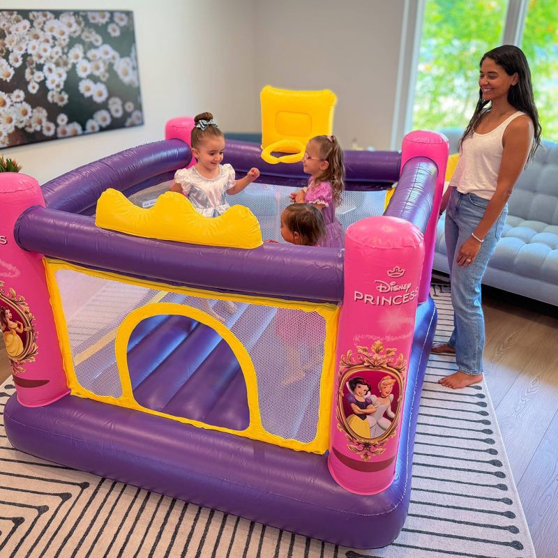slide 7 of 9, Funormous Disney Princess Bounce House with Built in Air Pump, 1 ct