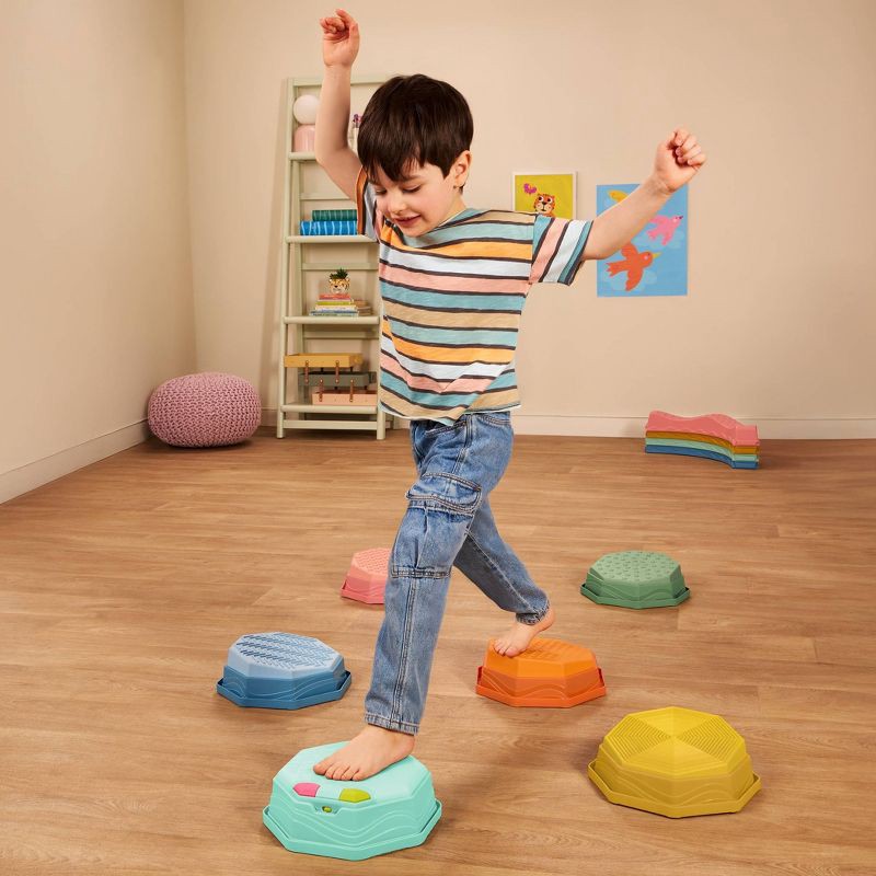 slide 13 of 15, B. toys Balance Beams – Balance & Groove Set Balance Board with Music & Lights, 1 ct