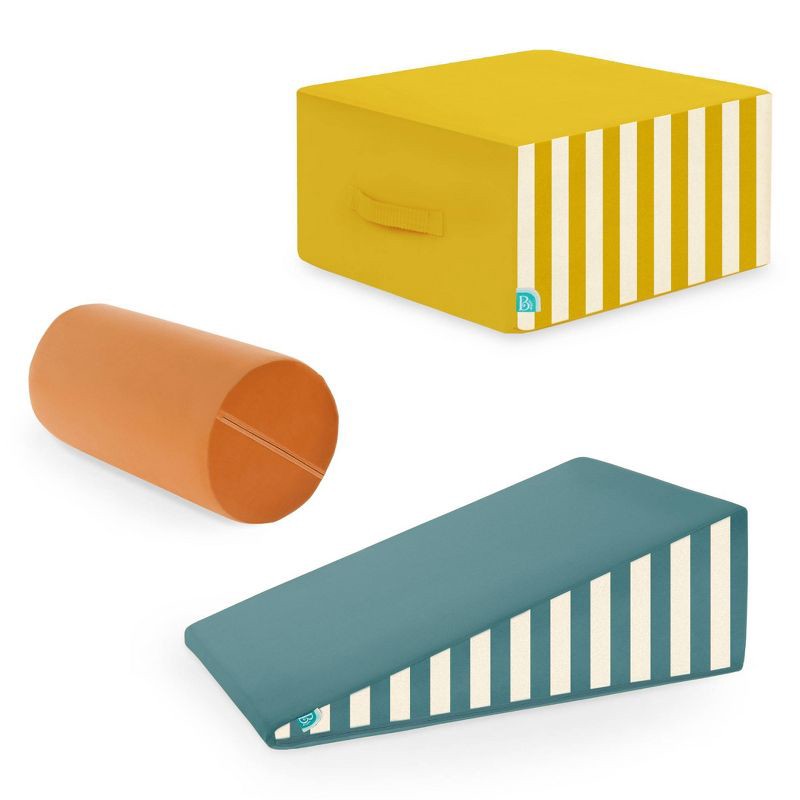 slide 1 of 9, B. toys Modular Foam Shapes Playset with Ramp- Wonder Shapes Balance Board, 1 ct