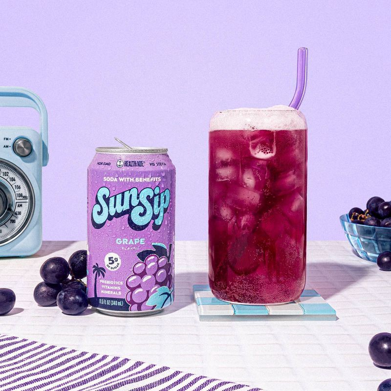slide 4 of 5, Health-Ade SunSip Grape Soda - 11.5 fl oz, 11.5 fl oz