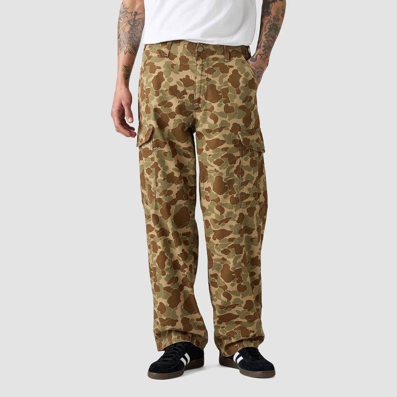 slide 1 of 4, Levi's® Men's XX Cargo Baggy Fit Pants - Duck Camo Print 31x32, 1 ct