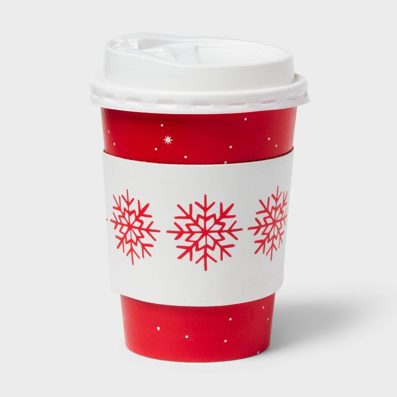 slide 3 of 3, 5ct Christmas Snowflake Beverage Cup - Spritz™, 5 ct