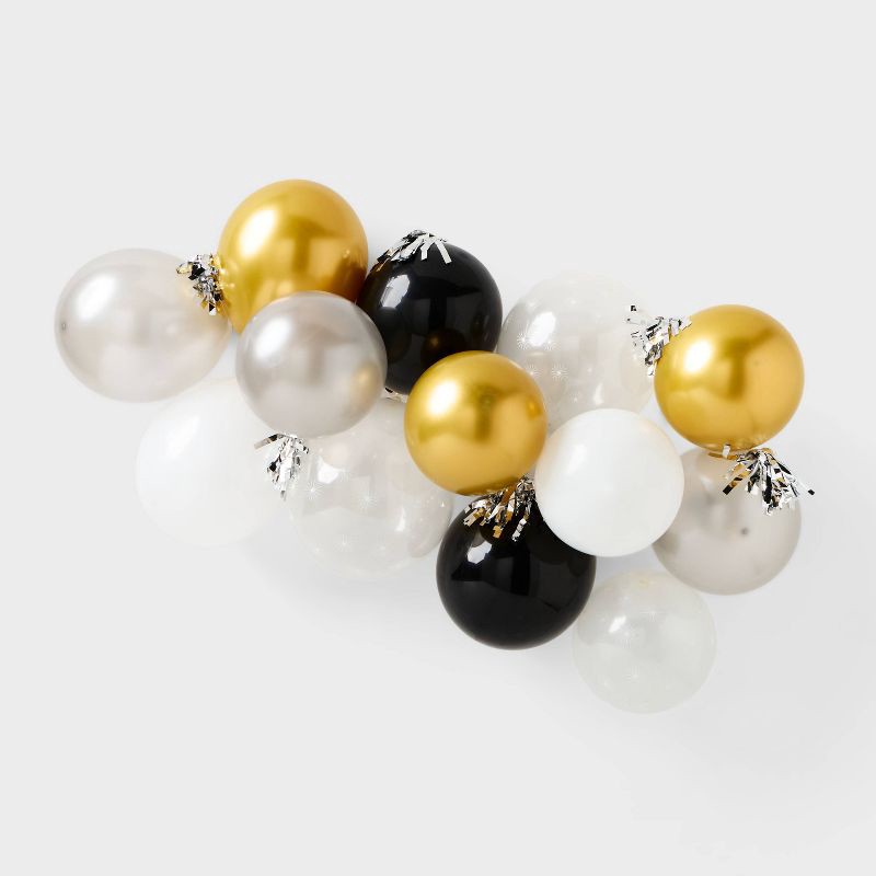 slide 1 of 4, New Year's Eve Balloon Garland with Tassels - Spritz™, 1 ct