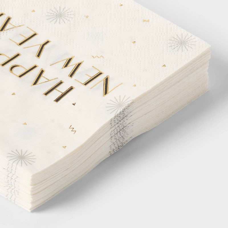 slide 3 of 3, 30ct New Year's Eve Confetti Beverage Napkins - Spritz™, 30 ct