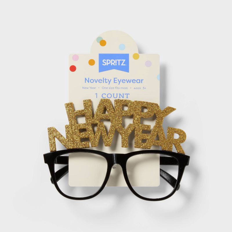 slide 4 of 4, New Year's Eve 'Happy New Year' Glasses - Spritz™, 1 ct