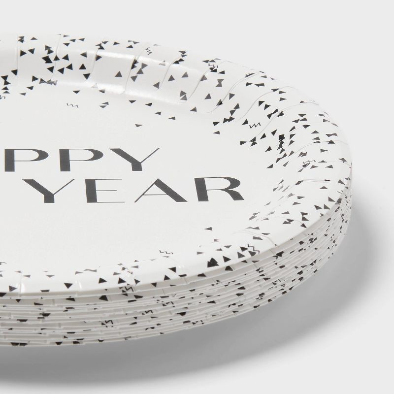 slide 3 of 3, 20ct New Year's Eve Confetti Dinner Plates - Spritz™, 20 ct