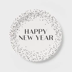 20ct New Year's Eve Confetti Dinner Plates - Spritz™