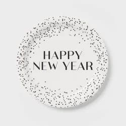 20ct New Year's Eve Confetti Dinner Plates - Spritz™