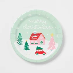 20ct Christmas Winter Scene Snack Plates - Spritz™