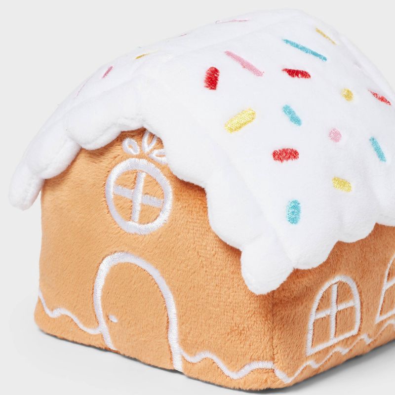 slide 3 of 3, Christmas Gingerbread House Plush Décor - Spritz™, 1 ct