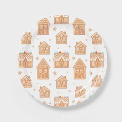 10ct Christmas Gingerbread Dinner Plates - Spritz™
