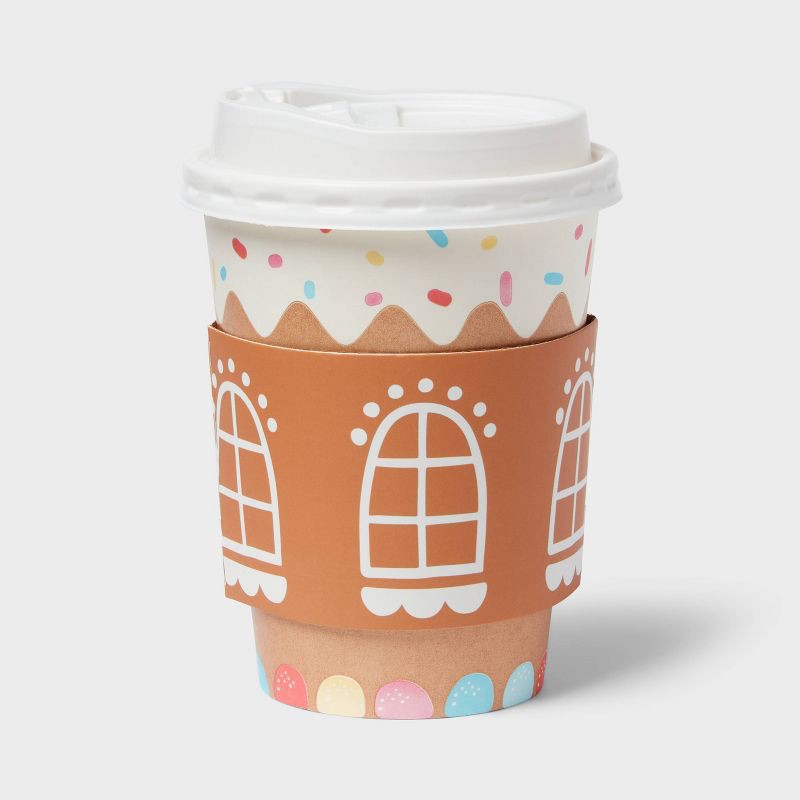 slide 3 of 3, 5ct Christmas Gingerbread House Beverage Cup - Spritz™, 5 ct