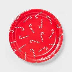 20ct Christmas Candy Cane Dinner Plates - Spritz™
