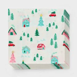 30ct Christmas Winter Village Lunch Napkins - Spritz™