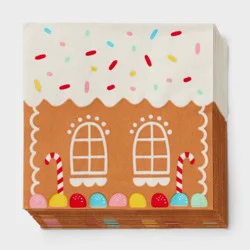 30ct Christmas Gingerbread Lunch Napkins - Spritz™