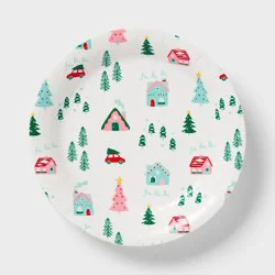 20ct Christmas Winter Scene Dinner Plates - Spritz™