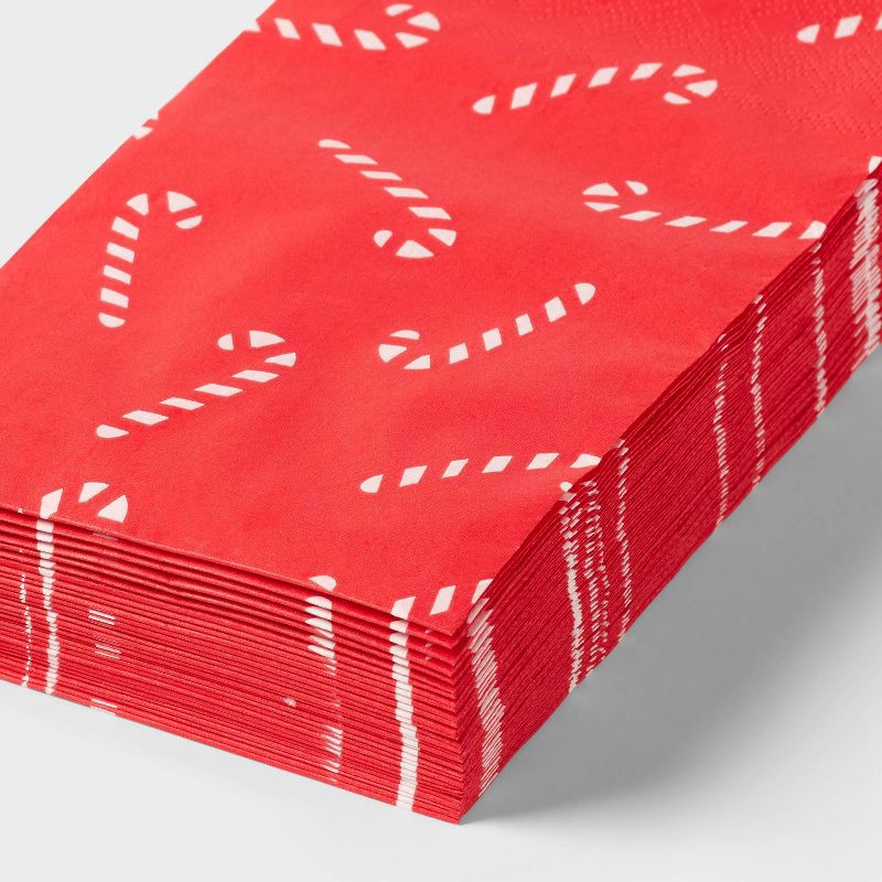 slide 2 of 2, 30ct Christmas Candy Cane Guest Paper Towel - Spritz™, 30 ct