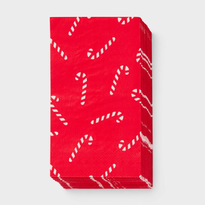 slide 1 of 2, 30ct Christmas Candy Cane Guest Paper Towel - Spritz™, 30 ct