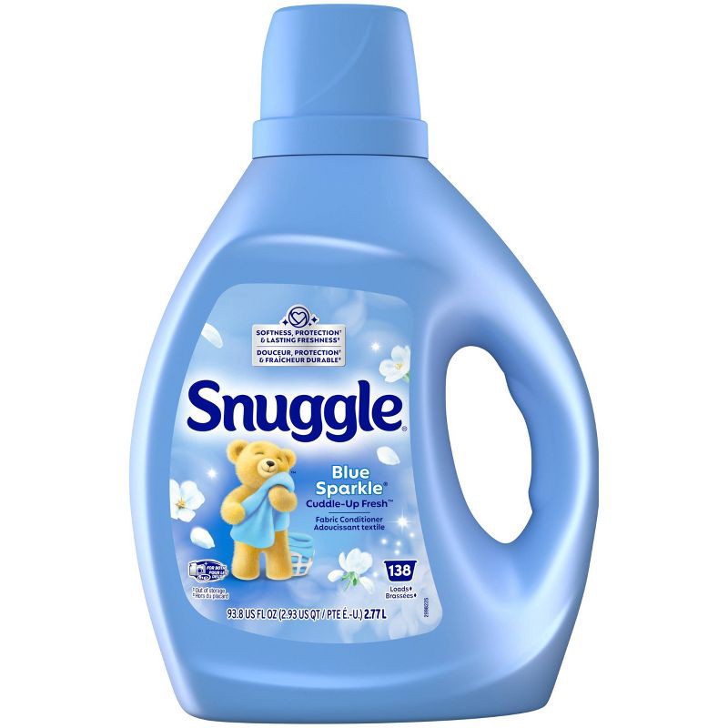 slide 1 of 9, Snuggle Fabric Softener - Blue Sparkle - 93.8 fl oz, 93.8 fl oz