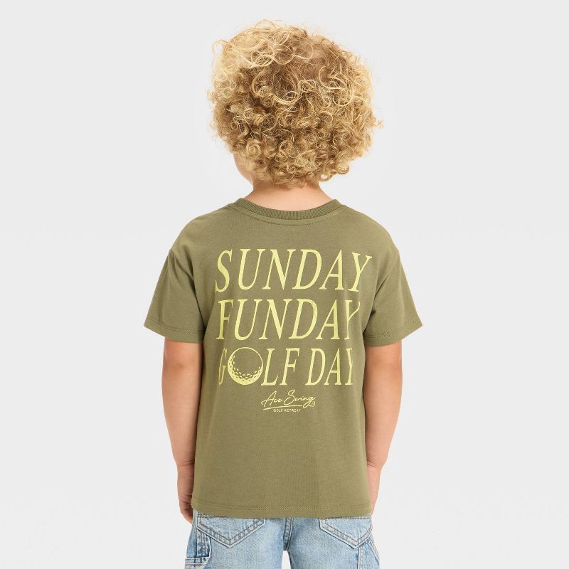 slide 3 of 4, Grayson Mini Toddler Boys' Golf T-Shirt - Green 12M, 1 ct