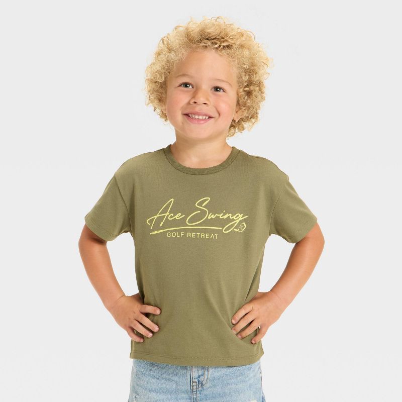 slide 1 of 4, Grayson Mini Toddler Boys' Golf T-Shirt - Green 12M, 1 ct