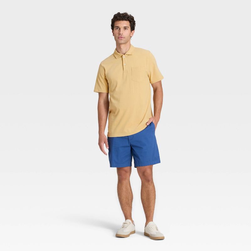 slide 3 of 3, Men's Vintage Polo Shirt - Goodfellow & Co™ Gold L, 1 ct