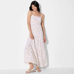 Women's Maxi A-Line Dress - Wild Fable Taupe Seashell M | Shipt