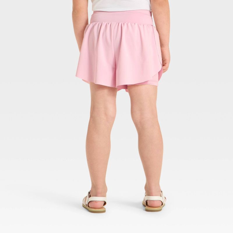 slide 2 of 3, Grayson Mini Toddler Girls' Shorts - Pink 4T, 1 ct