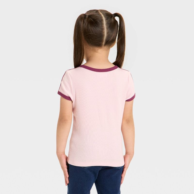 slide 2 of 3, Grayson Mini Toddler Girls' New York Short Sleeve T-Shirt - Pink 5T, 1 ct