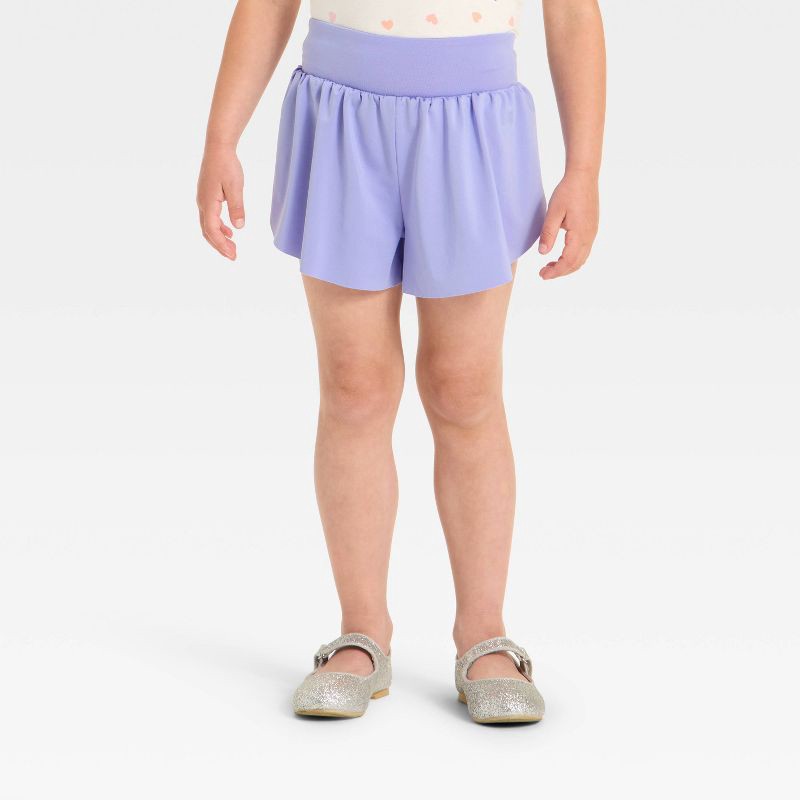 slide 1 of 3, Grayson Mini Toddler Girls' Shorts - Blue 4T, 1 ct
