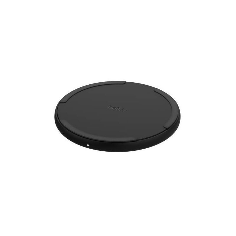 slide 1 of 12, Belkin 15W Qi Charging Pad - Black: Compatible with iPhone & Galaxy Models, 1 ct