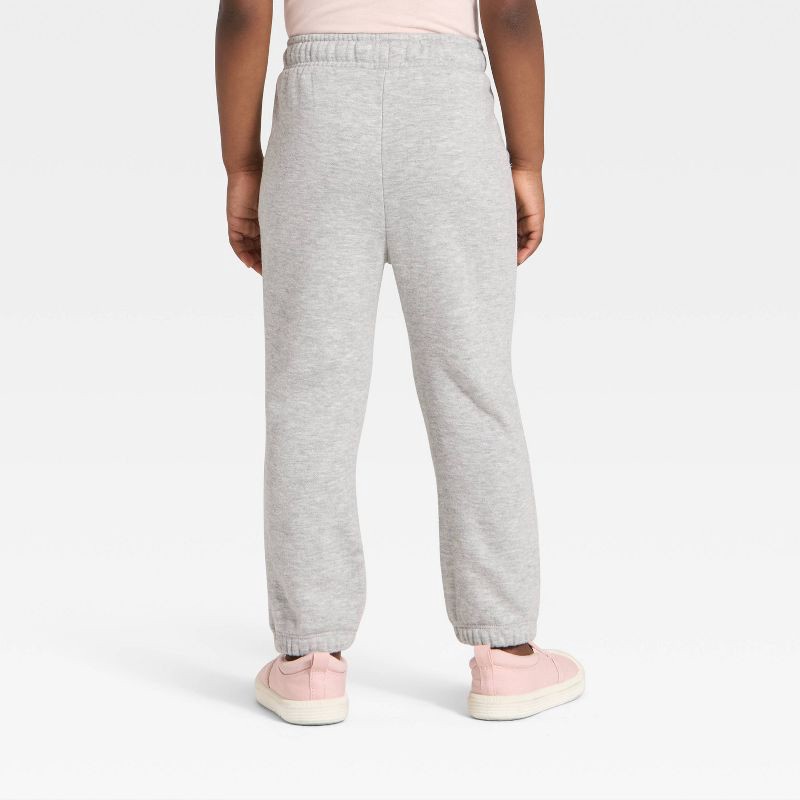 slide 2 of 3, Toddler Girls' Fleece Jogger Pants - Cat & Jack™ Heather Gray 3T, 1 ct