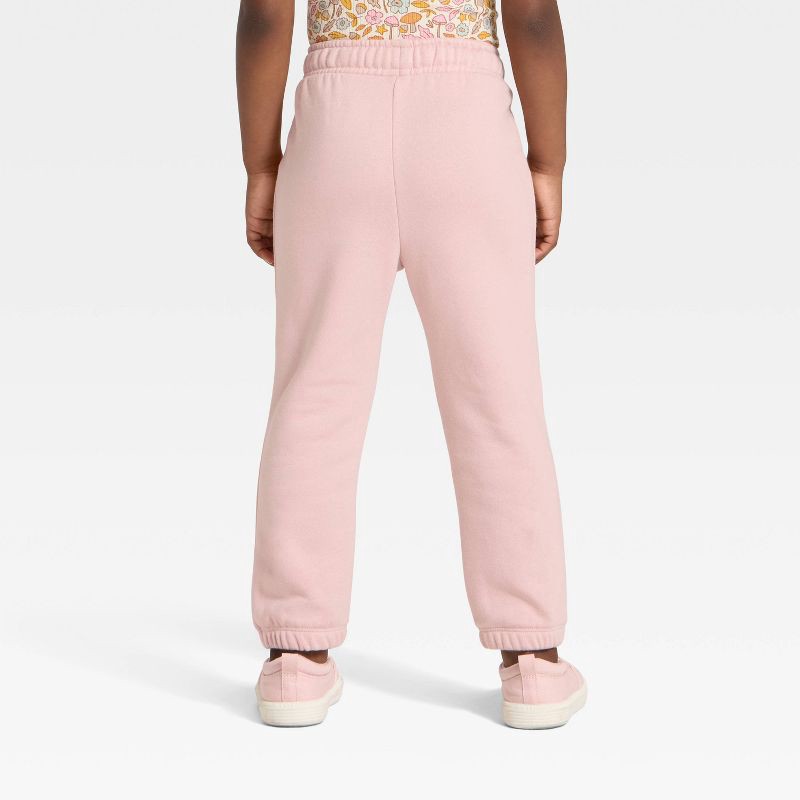 slide 2 of 3, Toddler Girls' Fleece Jogger Pants - Cat & Jack™ Light Mauve 5T, 1 ct