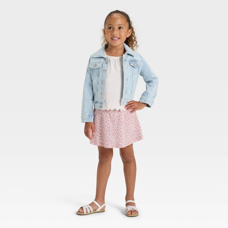 slide 3 of 3, Toddler Girls' Skort - Cat & Jack™ Light Mauve 18M, 1 ct