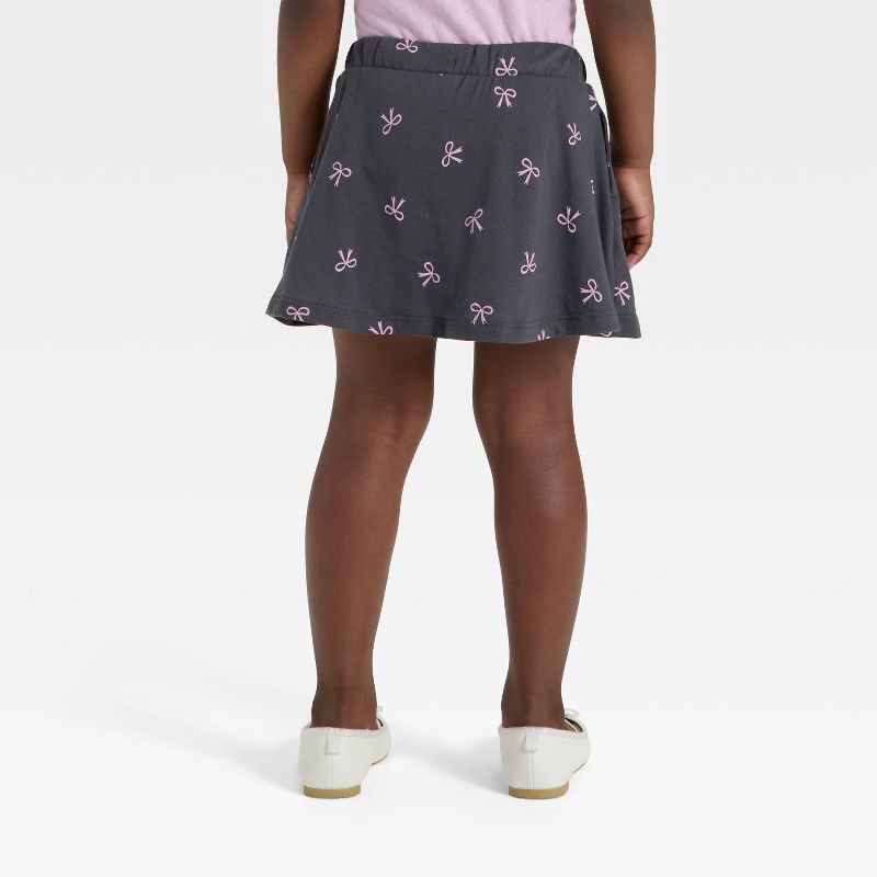 slide 3 of 3, Toddler Girls' Skort - Cat & Jack™ Charcoal Gray 12M, 1 ct