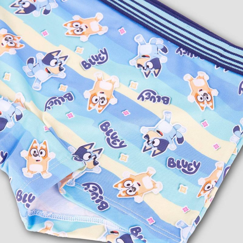 slide 4 of 4, Girls' 4pk Bluey Boxer Briefs - 8, 4 ct
