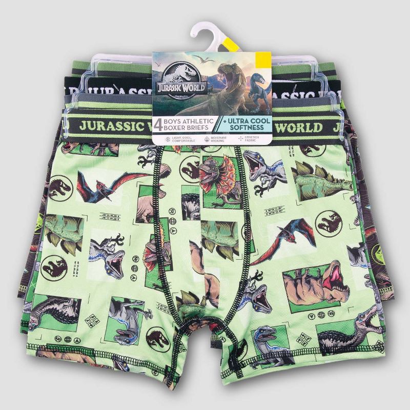 slide 2 of 4, Boys' Jurassic World Boxer Briefs - 8, 1 ct