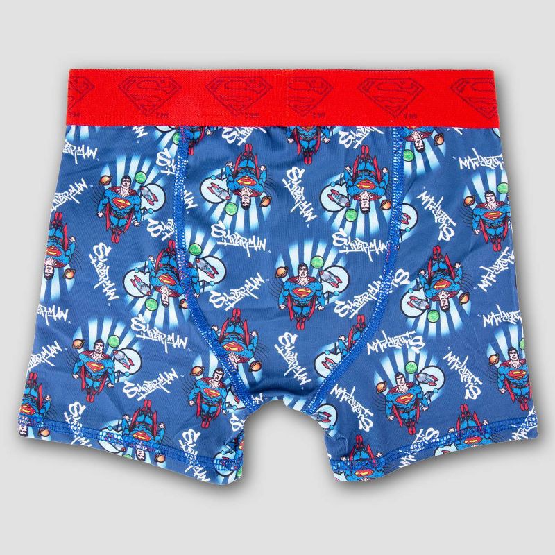 slide 3 of 4, Boys' Superman Boxer Briefs - 4, 1 ct