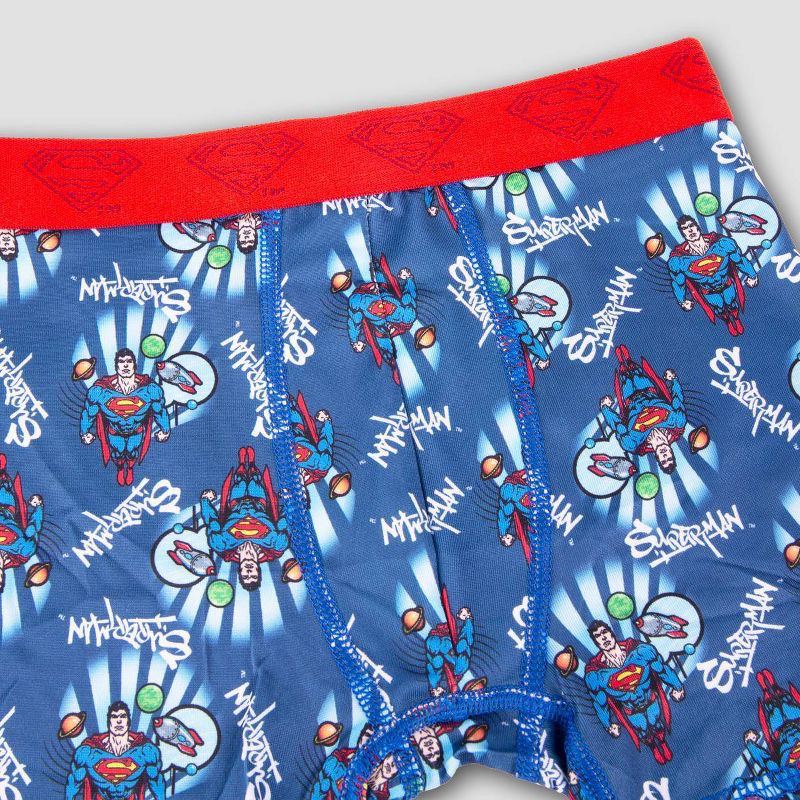 slide 4 of 4, Boys' Superman Boxer Briefs - 4, 1 ct
