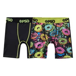 PSD Boys' 2pk Donut Worry Printed Boxer Briefs - L