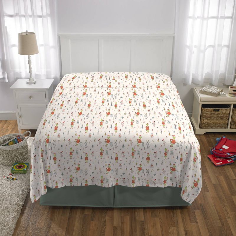 slide 2 of 7, The Grinch Full Sheet Set, 1 ct