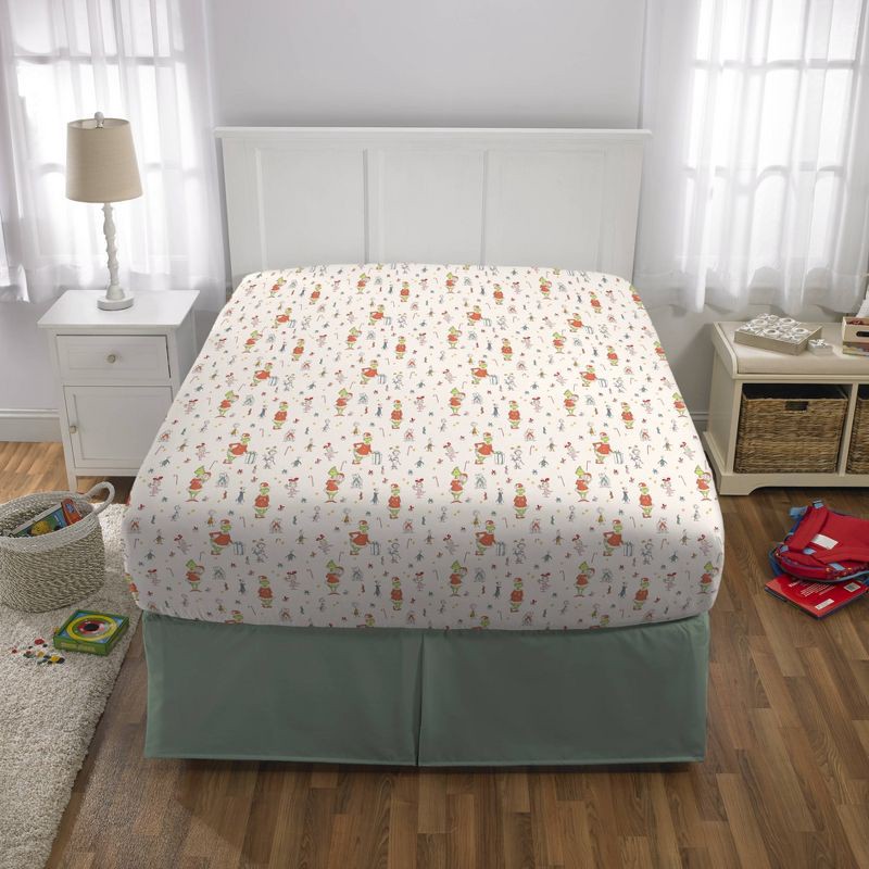 slide 3 of 7, The Grinch Full Sheet Set, 1 ct