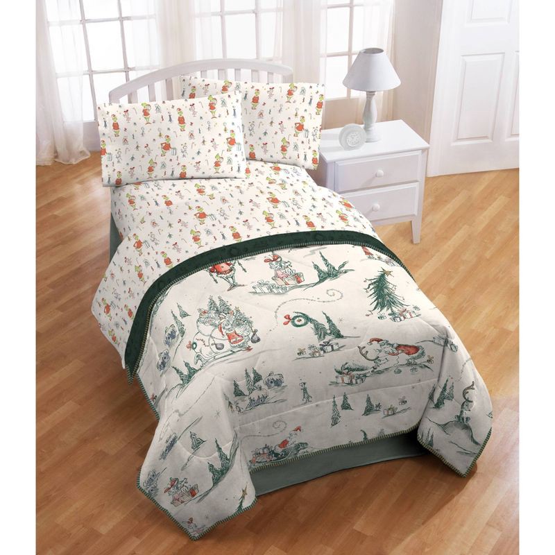 slide 6 of 7, The Grinch Full Sheet Set, 1 ct
