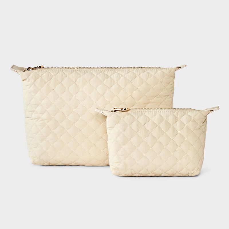 slide 1 of 5, Travel Bag Pouch System - Universal Thread™ Beige, 1 ct