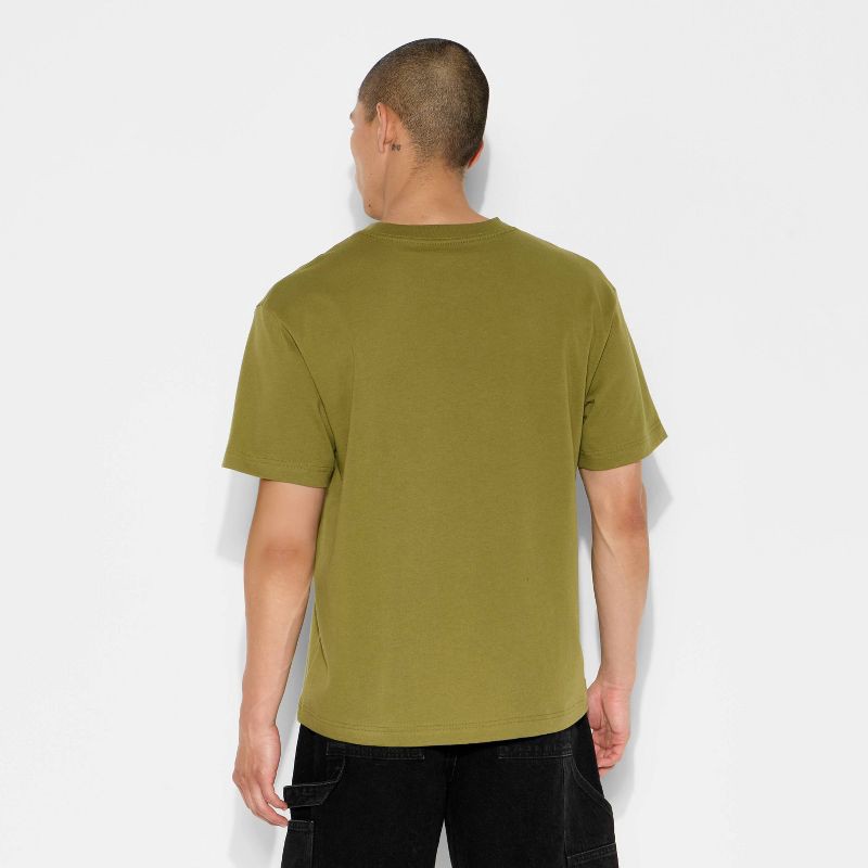 slide 3 of 3, Men's Short Sleeve T-Shirt - Original Use™ Olive Green L, 1 ct