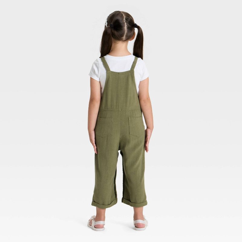 slide 3 of 3, Toddler Girls' Jumpsuit - Cat & Jack™ Green 12M, 1 ct