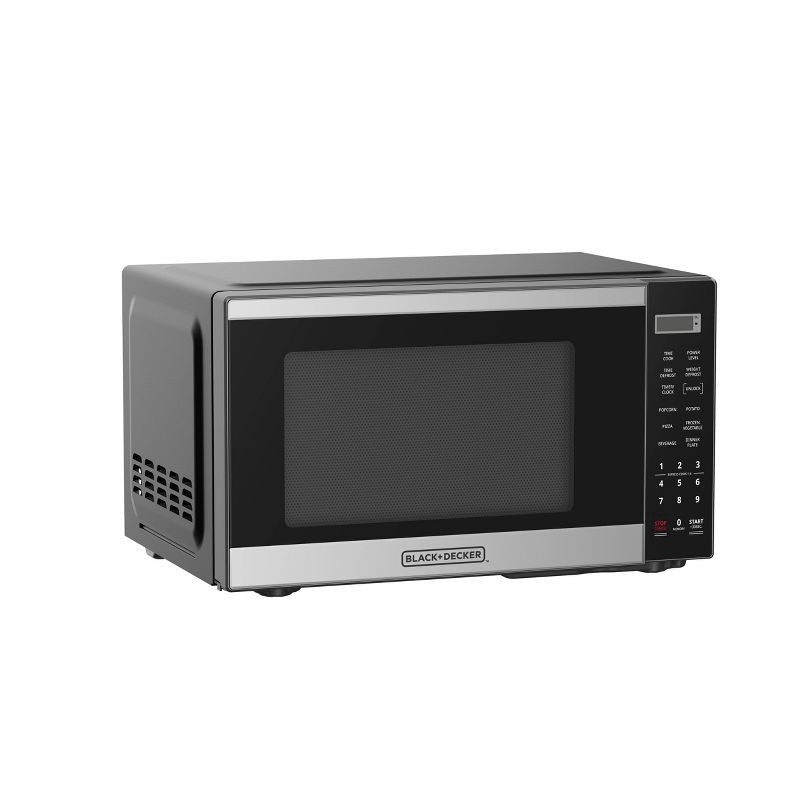 slide 2 of 5, BLACK+DECKER 0.9 cu ft Microwave Oven Black, 1 ct