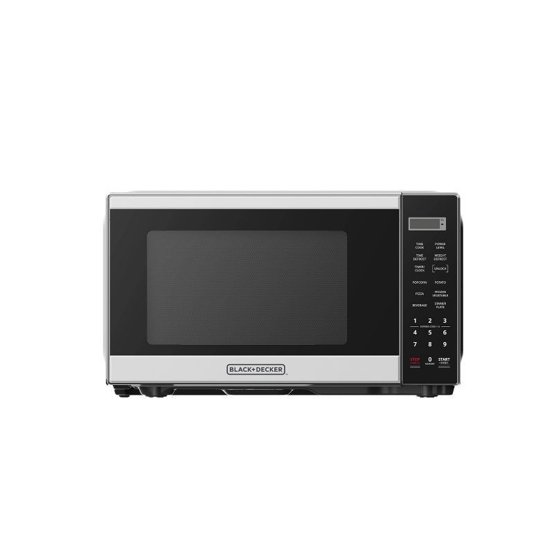 slide 1 of 5, BLACK+DECKER 0.9 cu ft Microwave Oven Black, 1 ct
