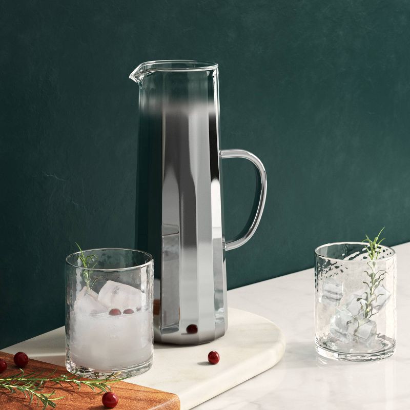 slide 2 of 3, 38.2 fl oz Glass Cocktail Pitcher - Threshold™, 38.2 fl oz