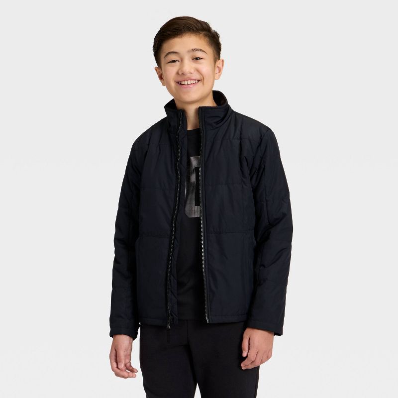 slide 3 of 4, Kids' 3-in-1 Jacket - All In Motion™ Black XL, 1 ct